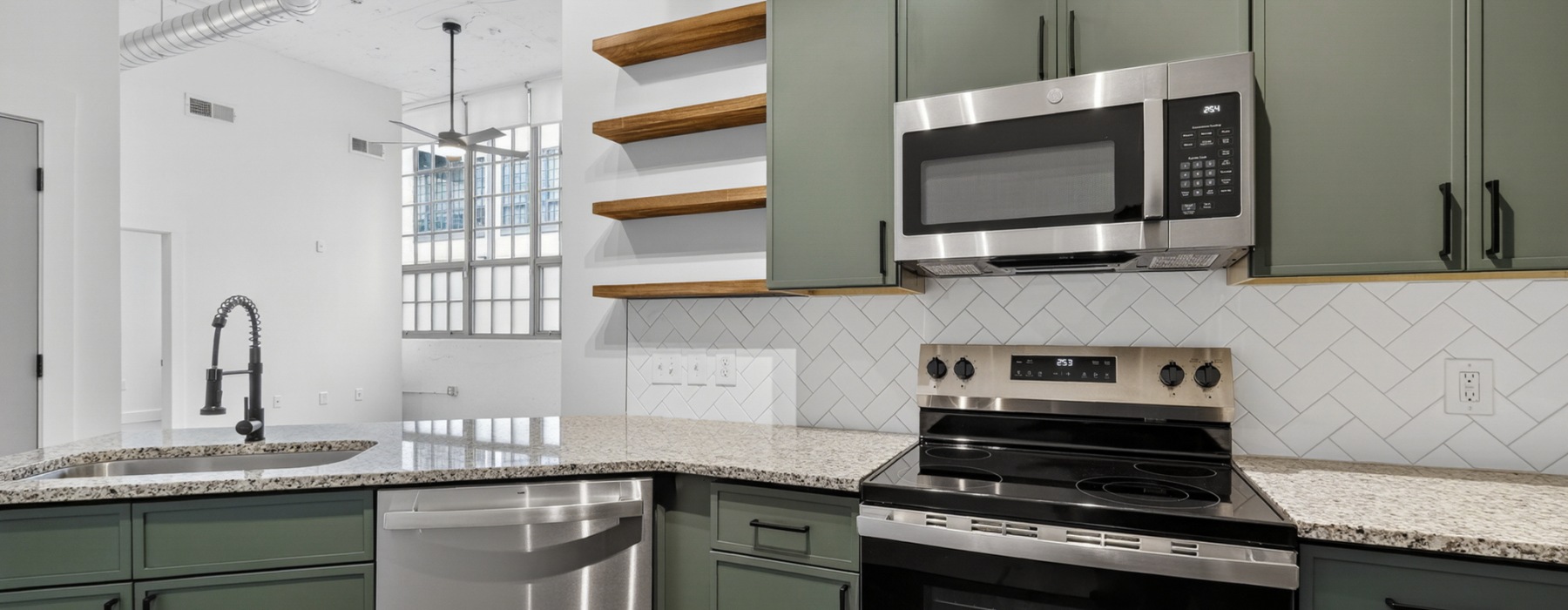 1, 2, & 3-Bedroom Lofts