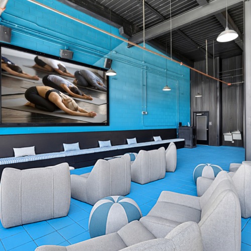 Watch a movie in our outdoor lounge